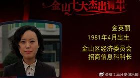 官場,中國,圍獵,金山區,上海,金英麗（圖／翻攝自微博）