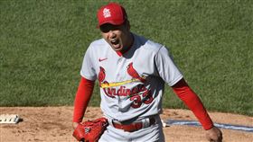 ▲金廣鉉美職生涯首度先發，3.2局投球挨陽春砲。（圖／美聯社／達志影像）