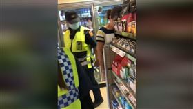 爆廢,警察,便利商店,木頭人