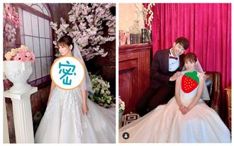 對尬惡婆婆　台8女星上空嫁了曝婚紗