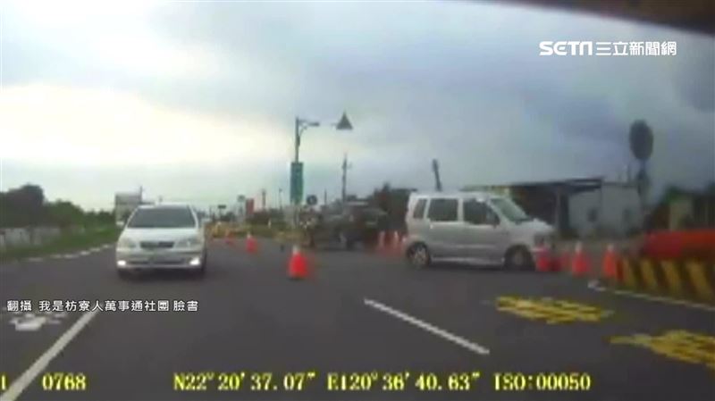 駕駛逆闖墾丁調撥車道　一路昏睡狂撞
