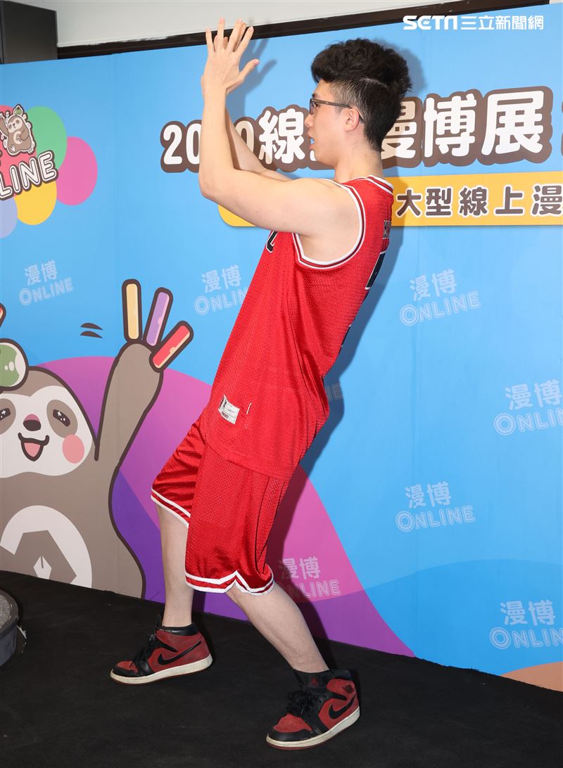 孫安佐出席2020線上漫博展。（記者邱榮吉/攝影）