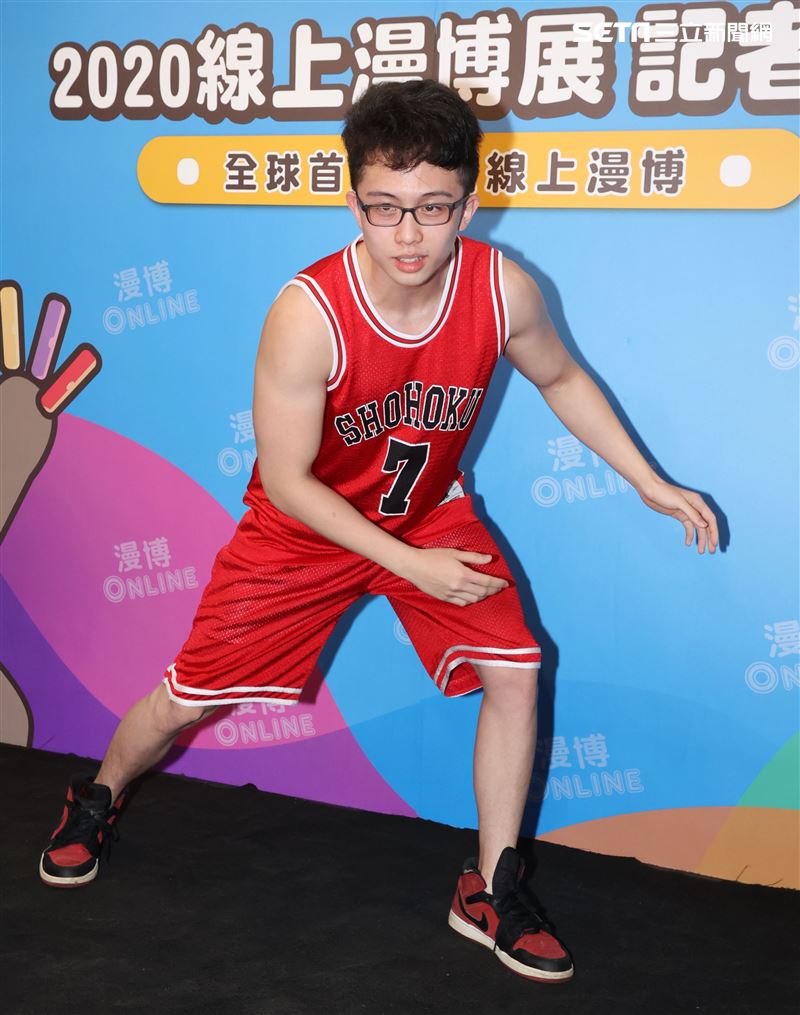 孫安佐出席2020線上漫博展。（記者邱榮吉/攝影）