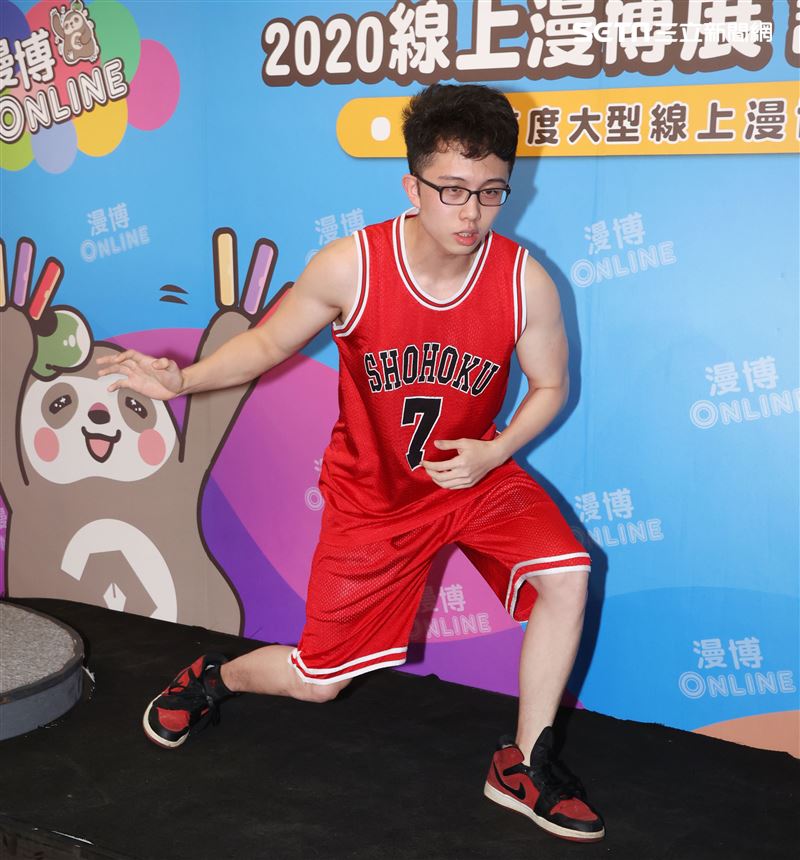 孫安佐出席2020線上漫博展。（記者邱榮吉/攝影）