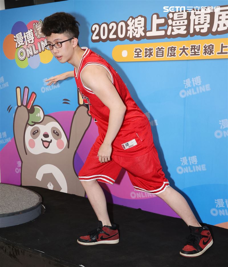 孫安佐出席2020線上漫博展。（記者邱榮吉/攝影）