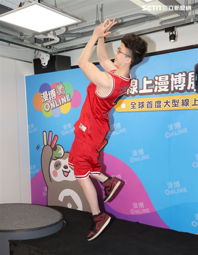 孫安佐出席2020線上漫博展。（記者邱榮吉/攝影）