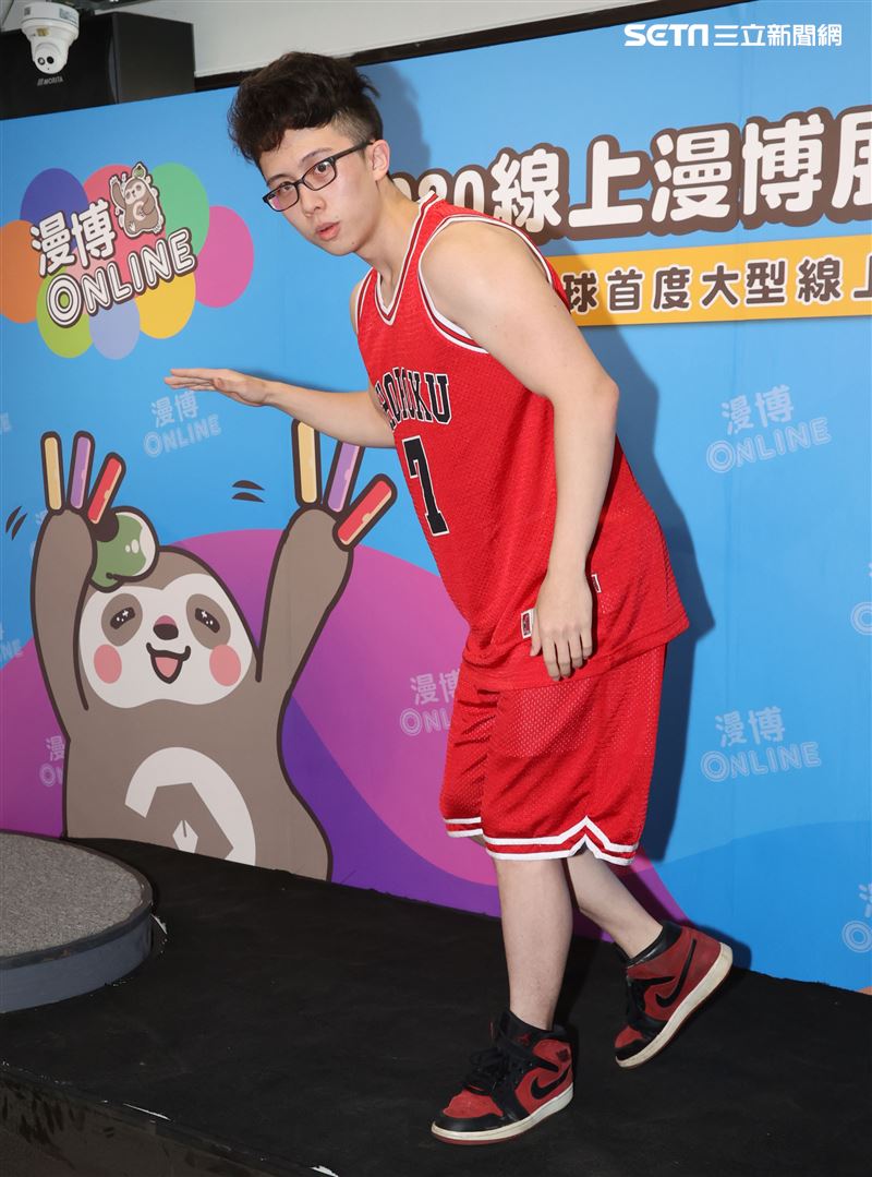 孫安佐出席2020線上漫博展。（記者邱榮吉/攝影）