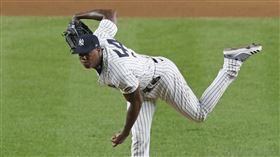 ▲洋基終結者查普曼（Aroldis Chapman）回歸，飆速162KM。（圖／美聯社／達志影像）