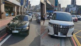 國民黨立委座車「擋醫院急診大門」！他怒：截肢父馬路下車（圖／翻攝自爆料公社）