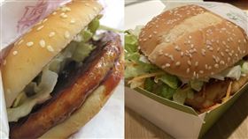 麥當勞照燒豬肉堡、板烤雞腿堡。（圖／翻攝自臉書、PTT）