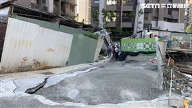 工地坍塌,回填,工務局,板橋,記者陳啓明攝