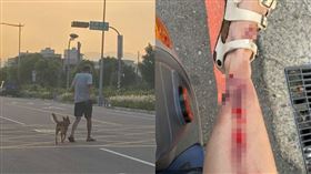 懷孕36週孕婦被狗追（圖／翻攝自爆怨公社臉書）