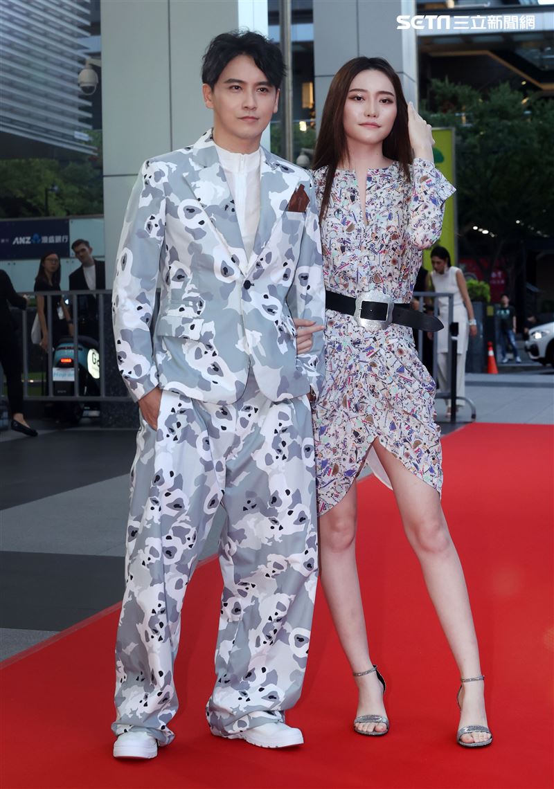 陳德修、張采寧出席微風信義榮耀再現之夜。（記者邱榮吉/攝影）