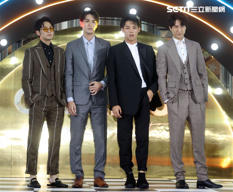 陳希藤、宋亞倫、Cheng、邱昊奇出席微風信義榮耀再現之夜。（記者邱榮吉/攝影）