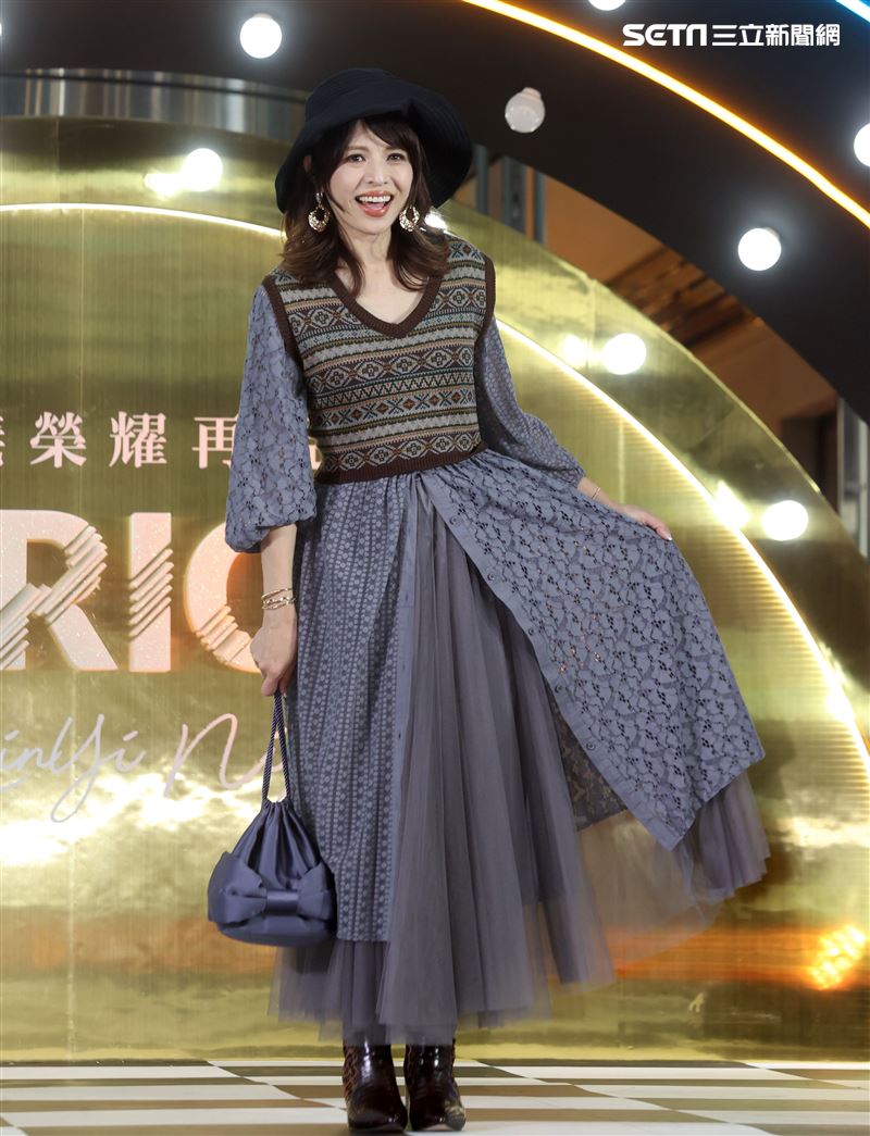 林葉亭出席微風信義榮耀再現之夜。（記者邱榮吉/攝影）