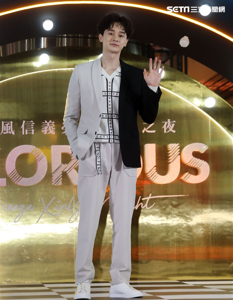 張軒睿出席微風信義榮耀再現之夜。（記者邱榮吉/攝影）