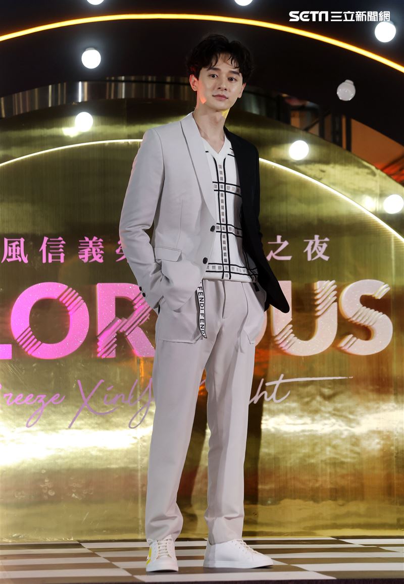 張軒睿出席微風信義榮耀再現之夜。（記者邱榮吉/攝影）