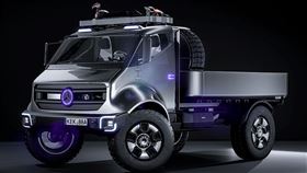 ▲柴電動力賓士EQ Unimog。（圖／翻攝behance網站）