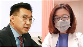 國民黨江啟臣、林靜儀（組合圖／資料照、翻攝自臉書）