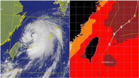 巴威颱風與海溫分布圖（圖／翻攝自賈新興臉書、氣象局）