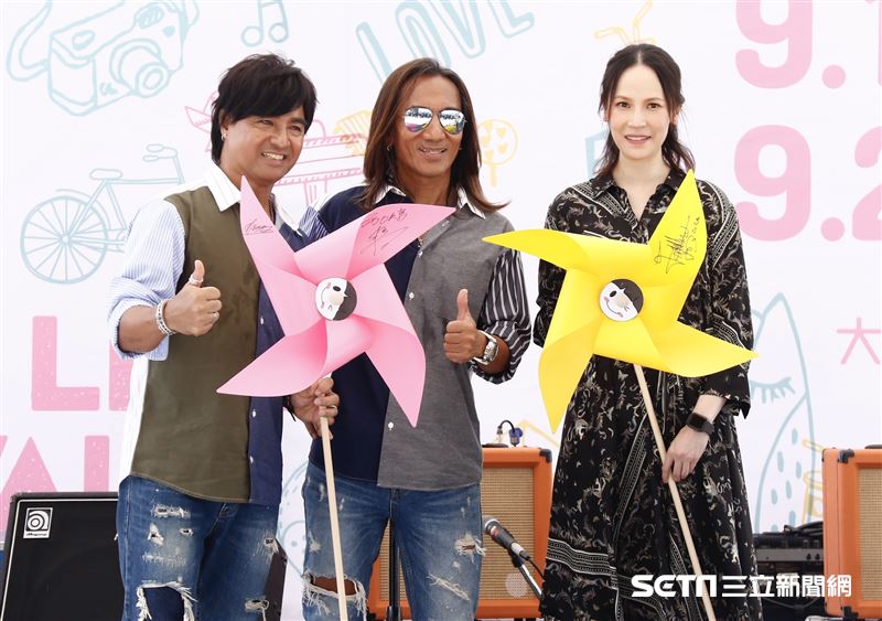 動力火車和楊乃文出席「綠生活音樂節」。（圖／記者林聖凱攝影）