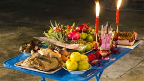 中元節 拜拜 普渡 無上元 普渡拜拜圖(圖片來源 Flickr)