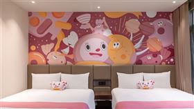 ▲ 全新「主題房小小太陽」，房內搭配溜滑梯設施，和小小一起穿過宇宙擁抱溫暖與勇氣吧！（圖／煙波國際觀光集團提供）