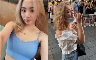 信義區短褲妹唱愛你　粉絲一看嗨翻