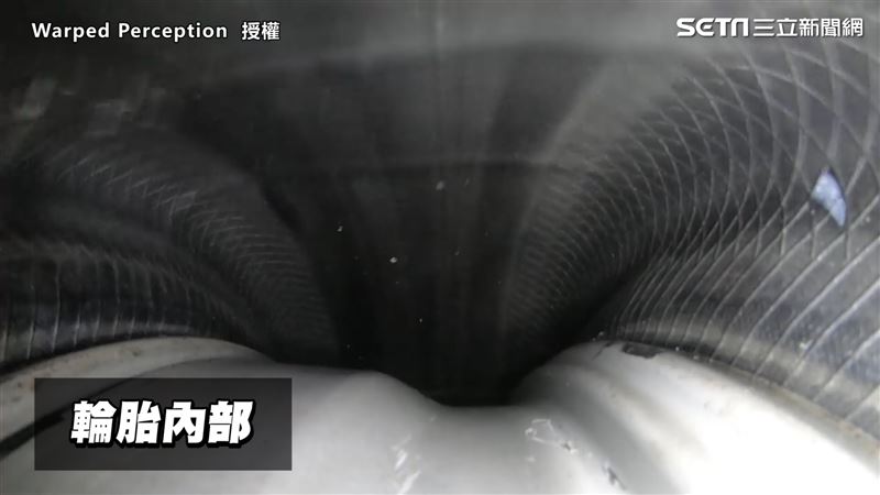 GoPro塞輪胎內部　超狂視角曝光
