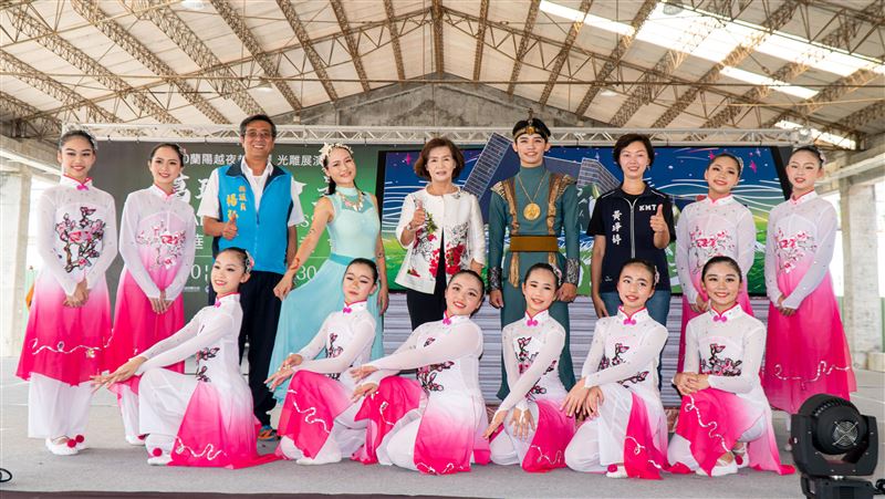 宜蘭大型光雕秀　點亮蘭陽博物館