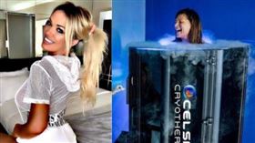  吉娜推薦「冷凍療法」能讓皮膚更緊緻（圖／翻攝自Gina Stewart Instagram、推特）