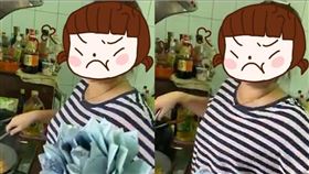 紙蓮花,七夕,鈔票,玫瑰花(翻攝自 爆怨公社)