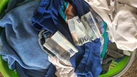 自助洗衣店,暖心,衣服,錢,千元大鈔