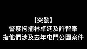 民主黨在臉書發文，香港警察清晨分別到兩人的寓所進行拘捕，指他們涉及去年屯門警署的案件，警察又指林卓廷於去年 721 事件中涉及暴動罪。（圖／翻攝自民主黨臉書）

