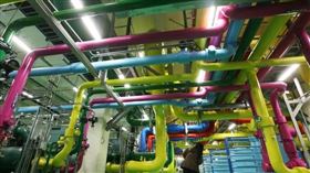 媒體報導，Google已買下中纖在雲林斗六的6萬坪土地，將興建資料中心。圖為Google彰化彰濱工業區資料中心運用夜間冷卻及熱能儲存系統，增加運作效果。（中央社檔案照片）