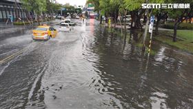 台北,中山北路,淹水　北市府提供