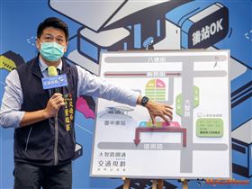大智路8月打通 台中車站打造友善交通（圖／台中市政府）