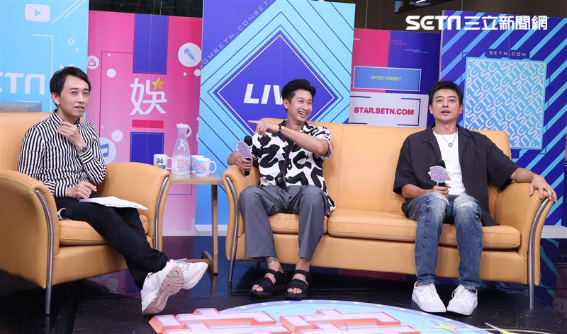 邱凱偉、田家達安安大明星(羅雀高飛宣傳)。（記者邱榮吉/攝影）