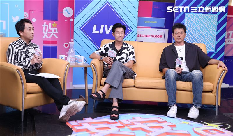 邱凱偉、田家達安安大明星(羅雀高飛宣傳)。（記者邱榮吉/攝影）