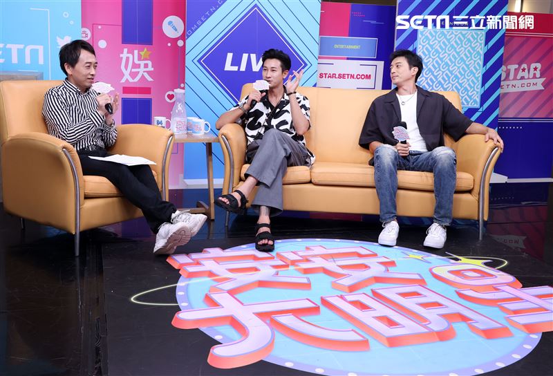邱凱偉、田家達安安大明星(羅雀高飛宣傳)。（記者邱榮吉/攝影）