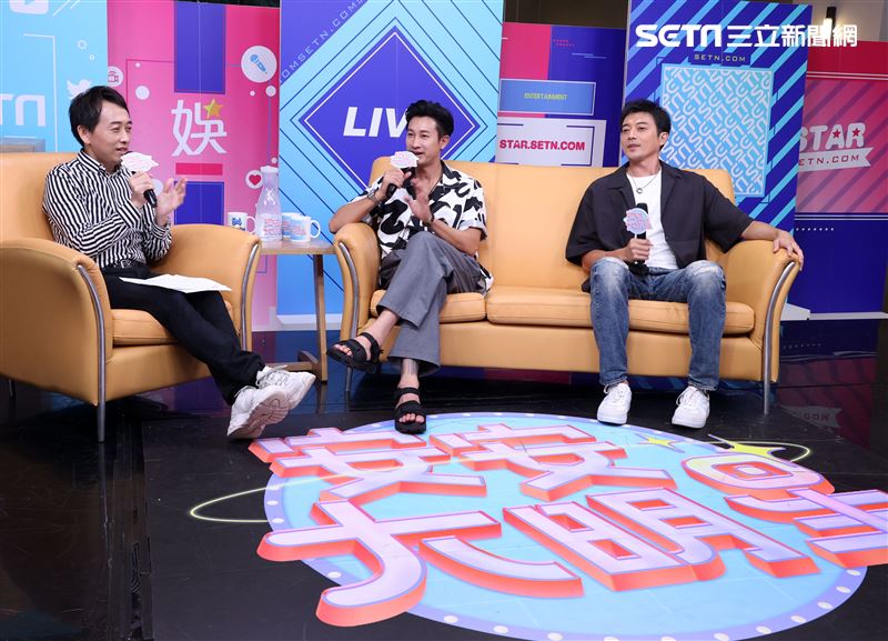 邱凱偉、田家達安安大明星(羅雀高飛宣傳)。（記者邱榮吉/攝影）