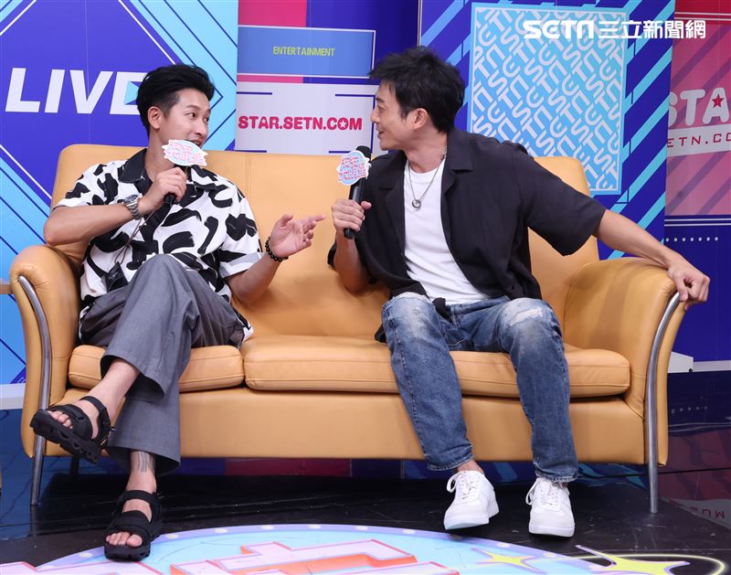 邱凱偉、田家達安安大明星(羅雀高飛宣傳)。（記者邱榮吉/攝影）