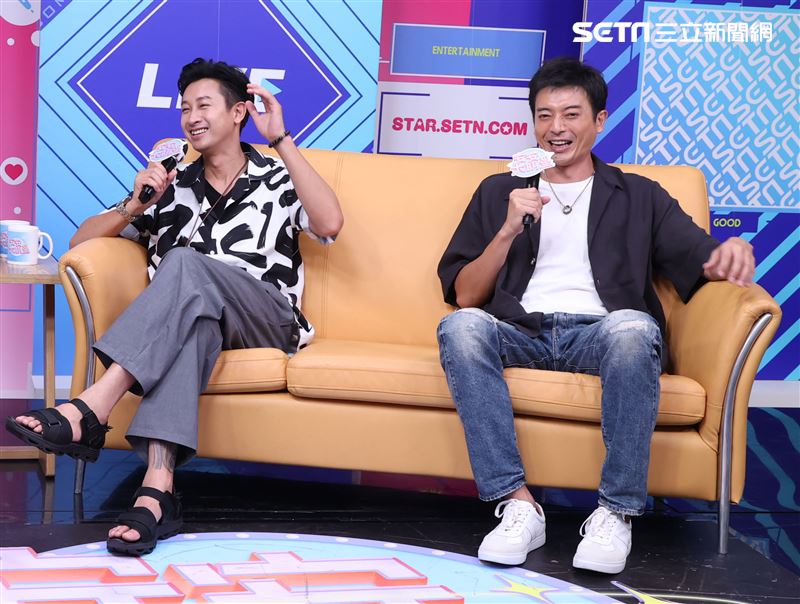 邱凱偉、田家達安安大明星(羅雀高飛宣傳)。（記者邱榮吉/攝影）