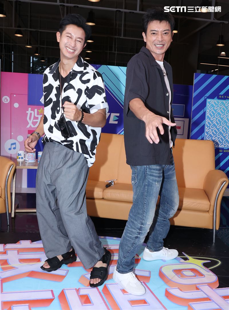 邱凱偉、田家達安安大明星(羅雀高飛宣傳)。（記者邱榮吉/攝影）