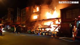 南投大觀市場火警／翻攝畫面