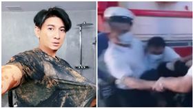 吳奇隆遭6保全撂倒跪地　導演驚喊：那是藝人！ 圖翻攝自微博