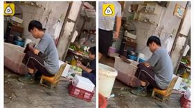 武漢有攤販賣野生青蛙（圖／翻攝自梨視頻）