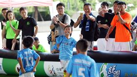 ▲小球員射門進球後興奮之情溢於言表。（圖／迷你足球協會提供）