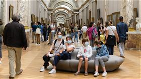 法國,羅浮宮,武漢肺炎,口罩,確診,圖／美聯社／達志影像