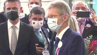 捷克訪團抵台　議長剛抵達就感謝台灣